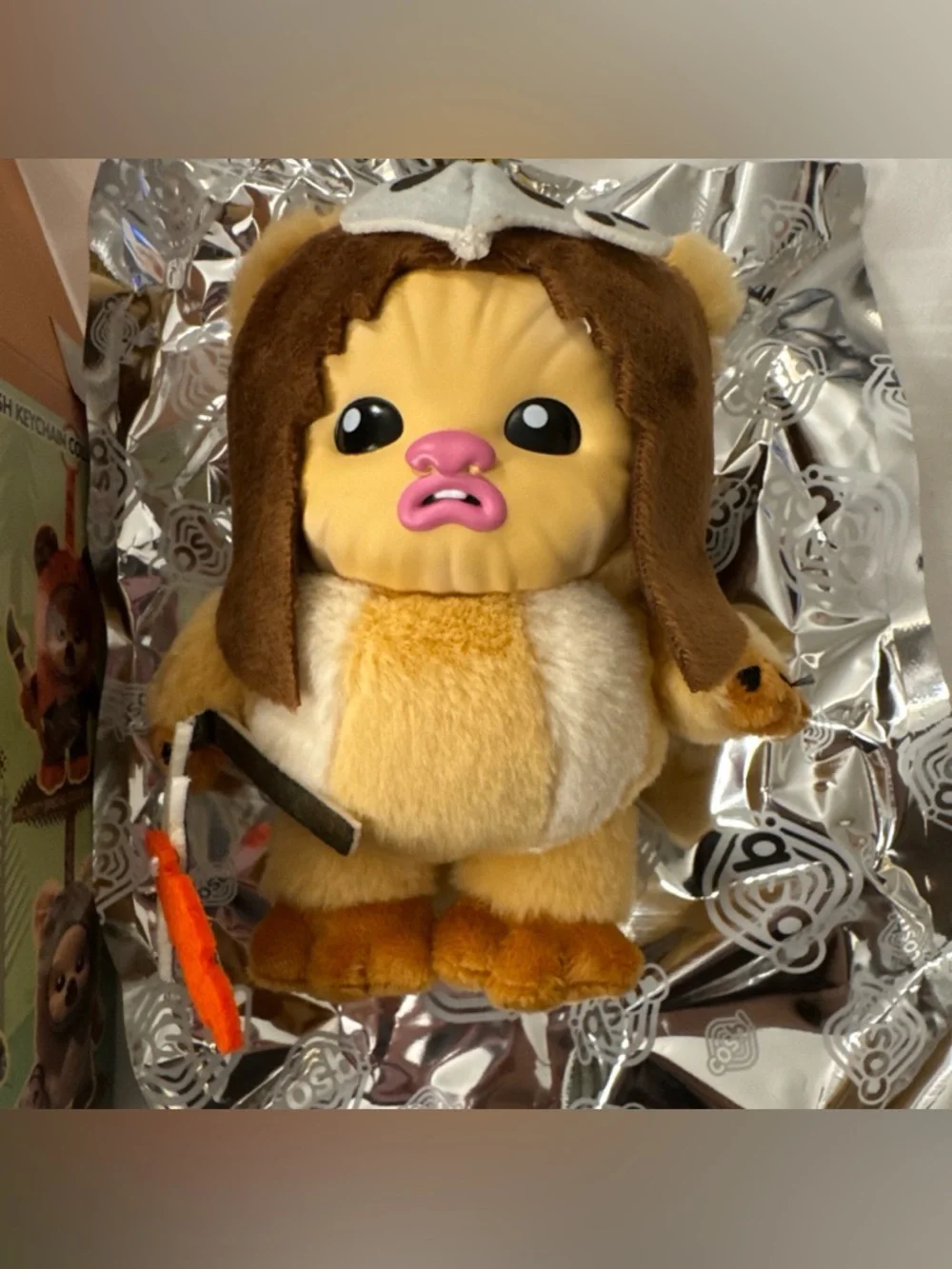 Star Wars Ewok Cosbi Plush Keychain Disney Logray NEW